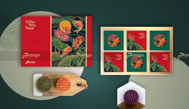 In hộp bánh trung thu Song Ngư 6 bánh