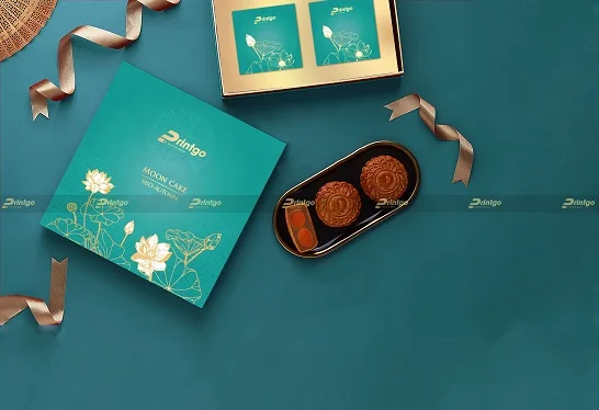 In hộp bánh Trung thu Sen Ngọc 4 bánh