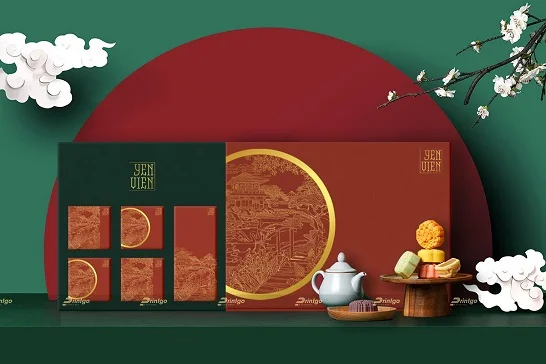 In hộp bánh trung thu "Yên Viên 1" 4 bánh