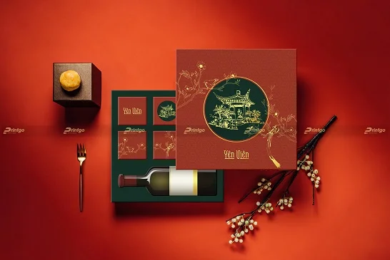 In hộp bánh trung thu "Yên Viên 2" 4 bánh