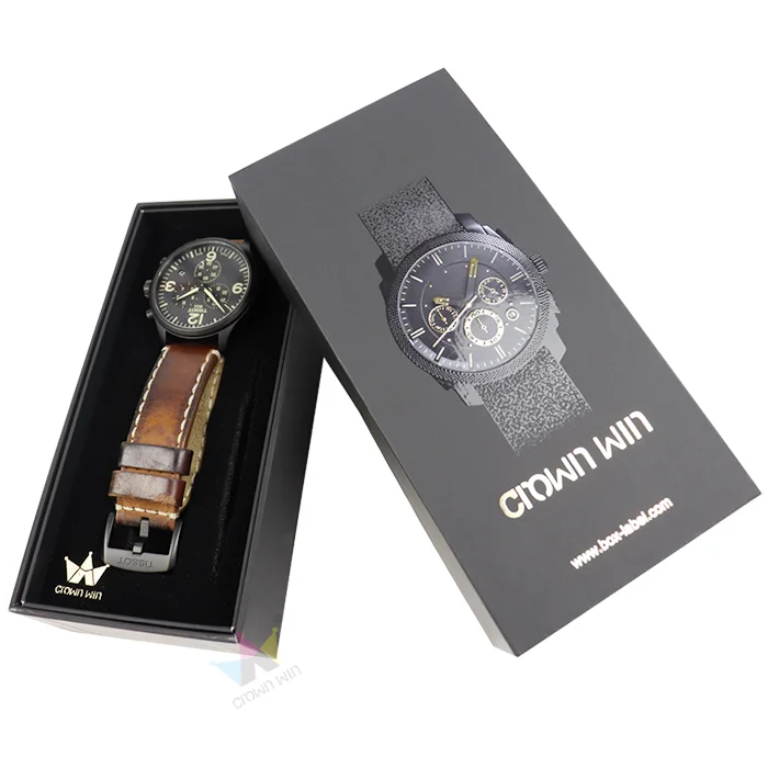 In hộp giấy đựng đồng hồ phủ UV cao cấp