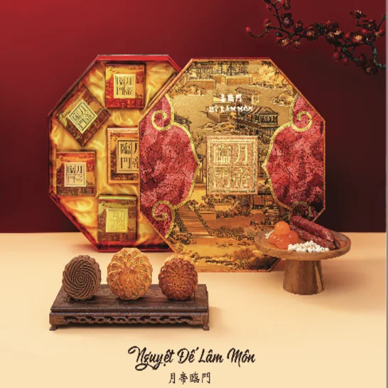 In hộp bánh Trung Thu Nguyệt Đế Lâm Môn 8 bánh