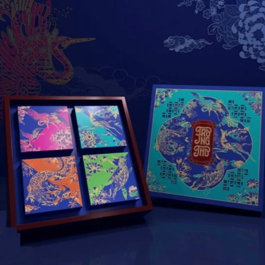 In hộp bánh Trung Thu Tứ Quý 4 bánh