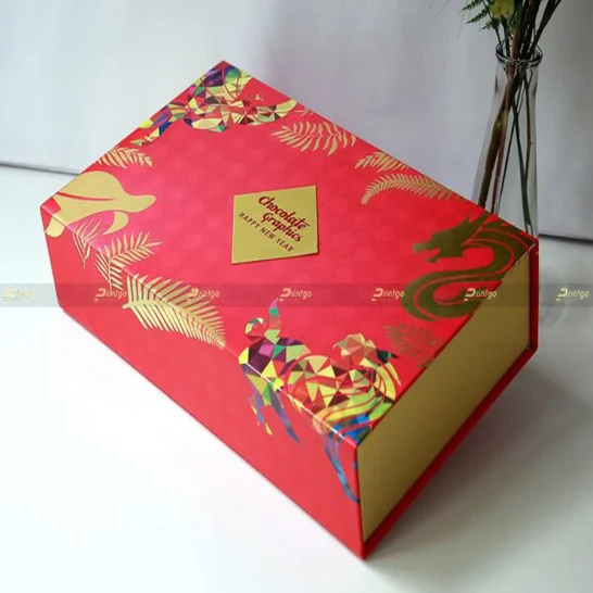 In hộp quà tặng Trung Thu nắp lật nam châm