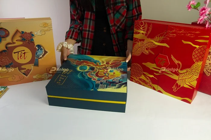 In hộp quà tết Phượng Hoàng Tái Sinh