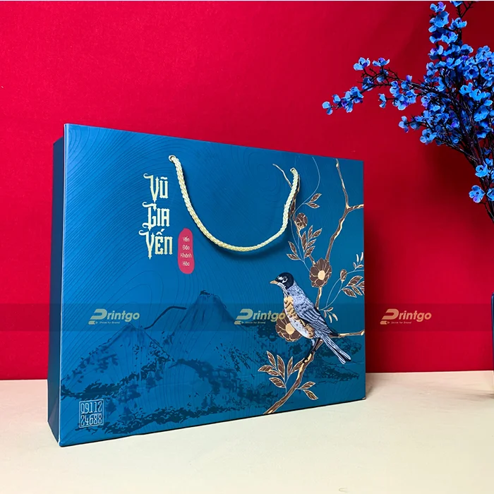 In túi giấy đựng yến sào Vũ Gia Yến