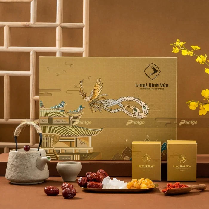 In hộp giấy đựng yến sào Long Đỉnh Yến