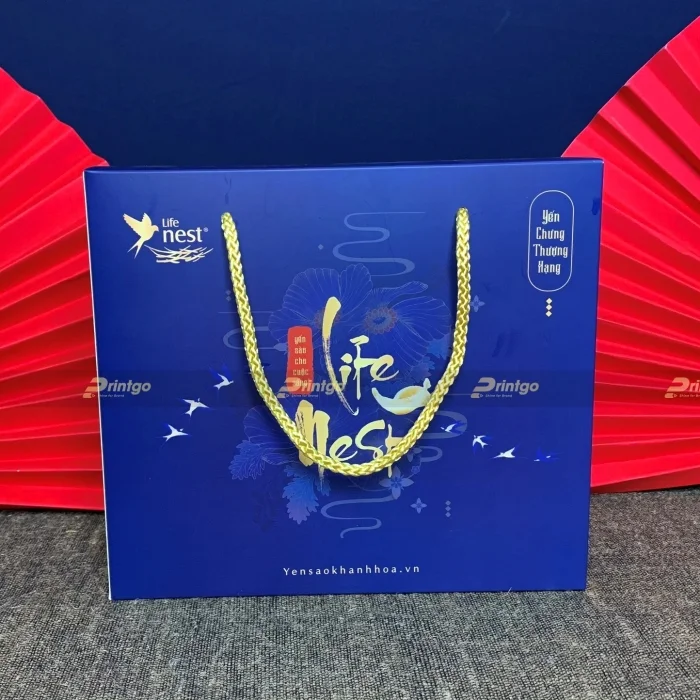 In hộp giấy đựng 6 hũ yến chưng Life Nest
