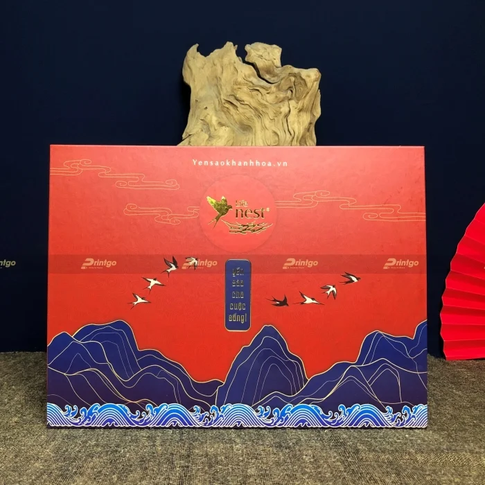 In hộp giấy đựng 8 hũ yến chưng Life Nest