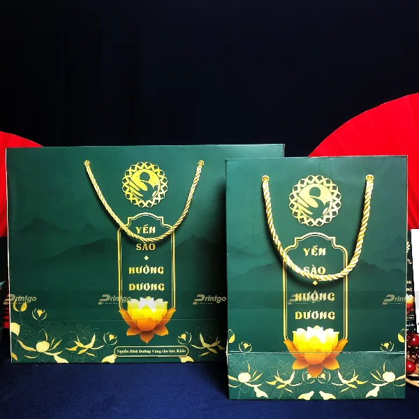 In túi giấy đựng yến sào Hướng Dương