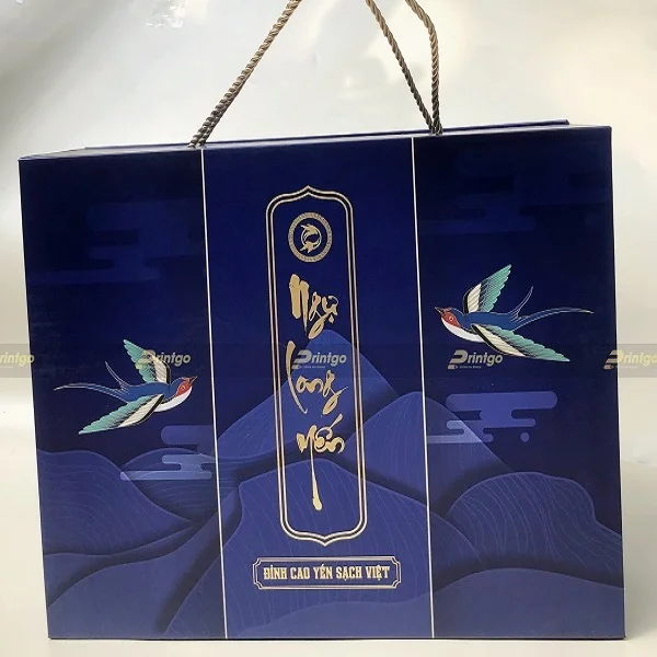 In hộp yến sào Ngự Long Yến