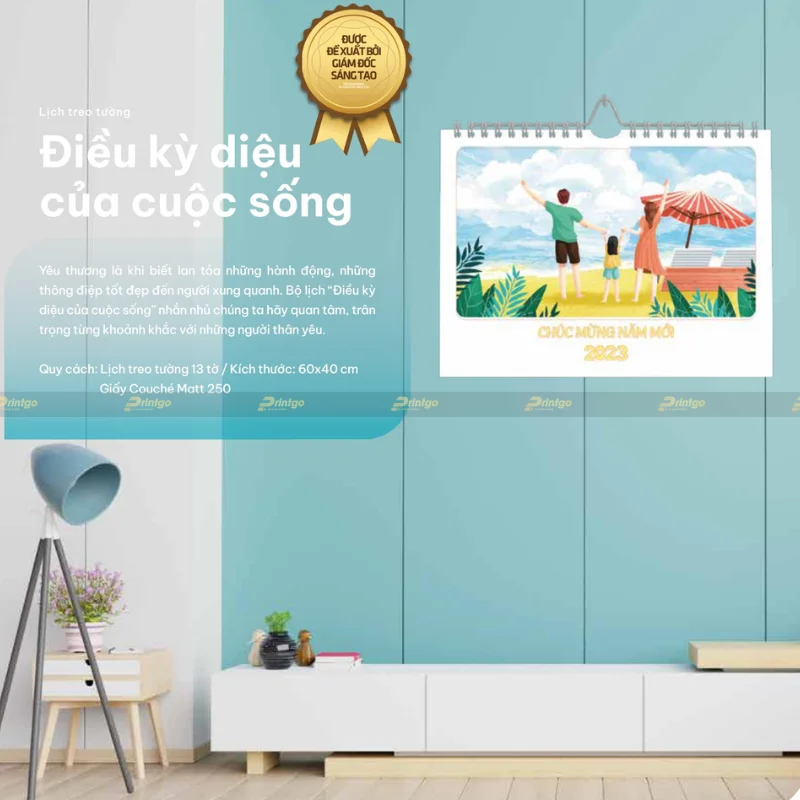 In lịch treo tường Điều kỳ diệu của cuộc sống