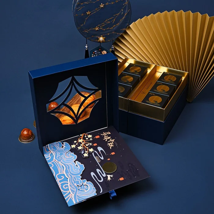 In hộp bánh trung thu âm dương nắp lật