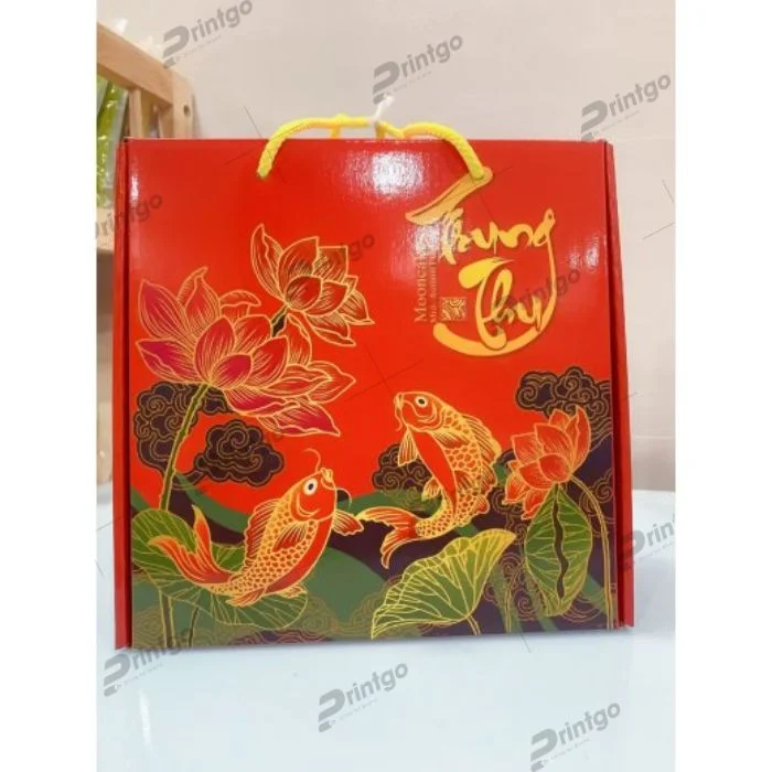 In hộp 4 bánh trung thu carton sóng