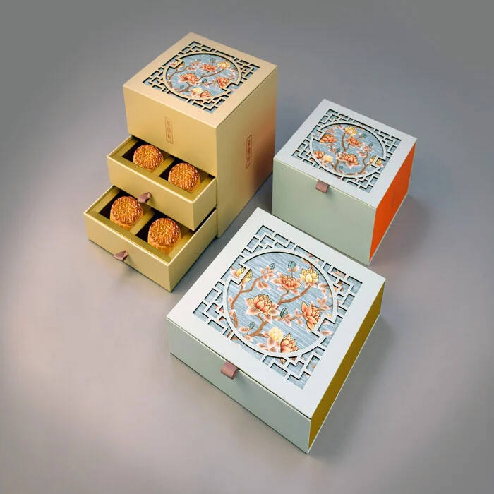 In hộp bánh trung thu bao diêm 2 tầng