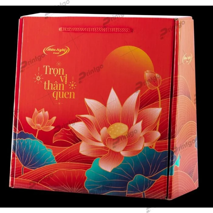 In hộp đựng bánh trung thu nắp cài carton