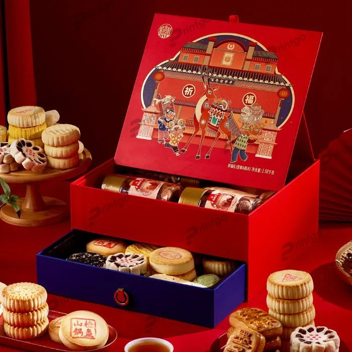 In hộp bánh trung thu 2 tầng quy cách đặc biệt 
