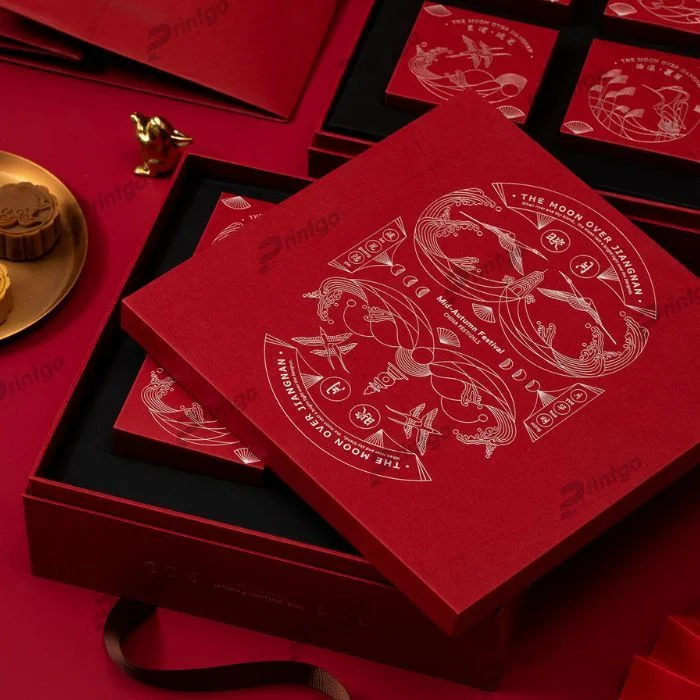 In hộp đựng bánh trung thu nắp âm dương thiết kế sang trọng 