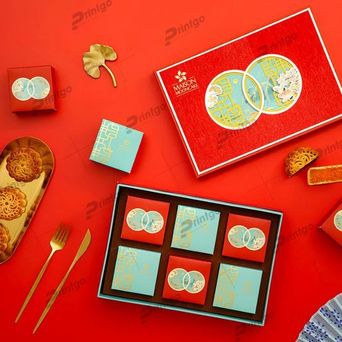 In hộp đựng bánh trung thu nắp âm dương cao cấp 