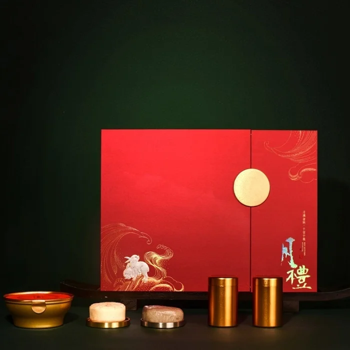 In hộp cánh bướm đựng bánh trung thu sang trọng 