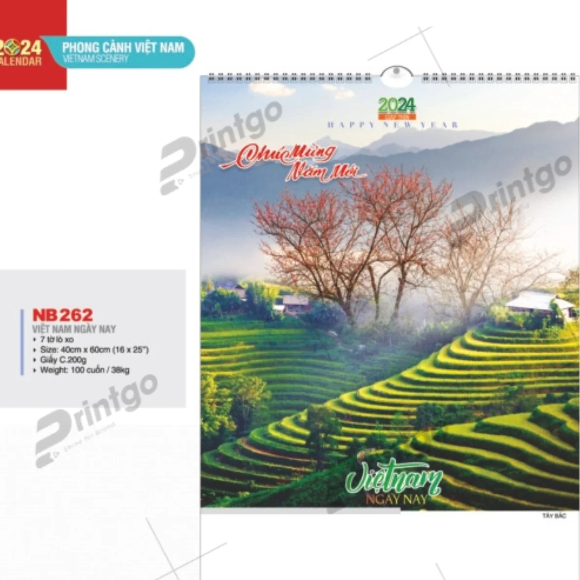In lịch chủ đề phong cảnh Việt Nam Tao Đàn