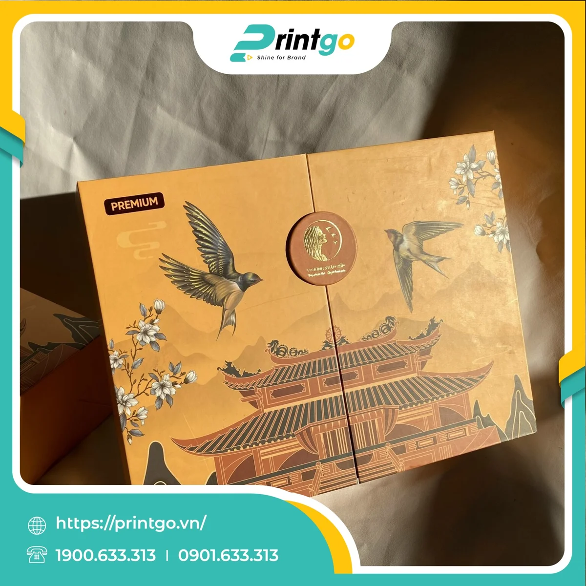 In hộp cánh bướm Trường Xuân Yến