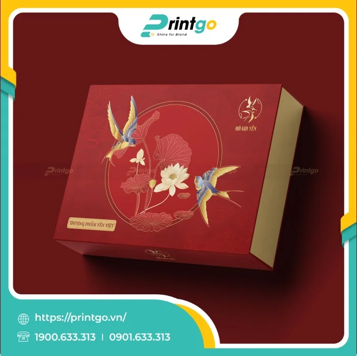 In hộp cứng nắp lật nam châm yến sào - Hà Gia Yến