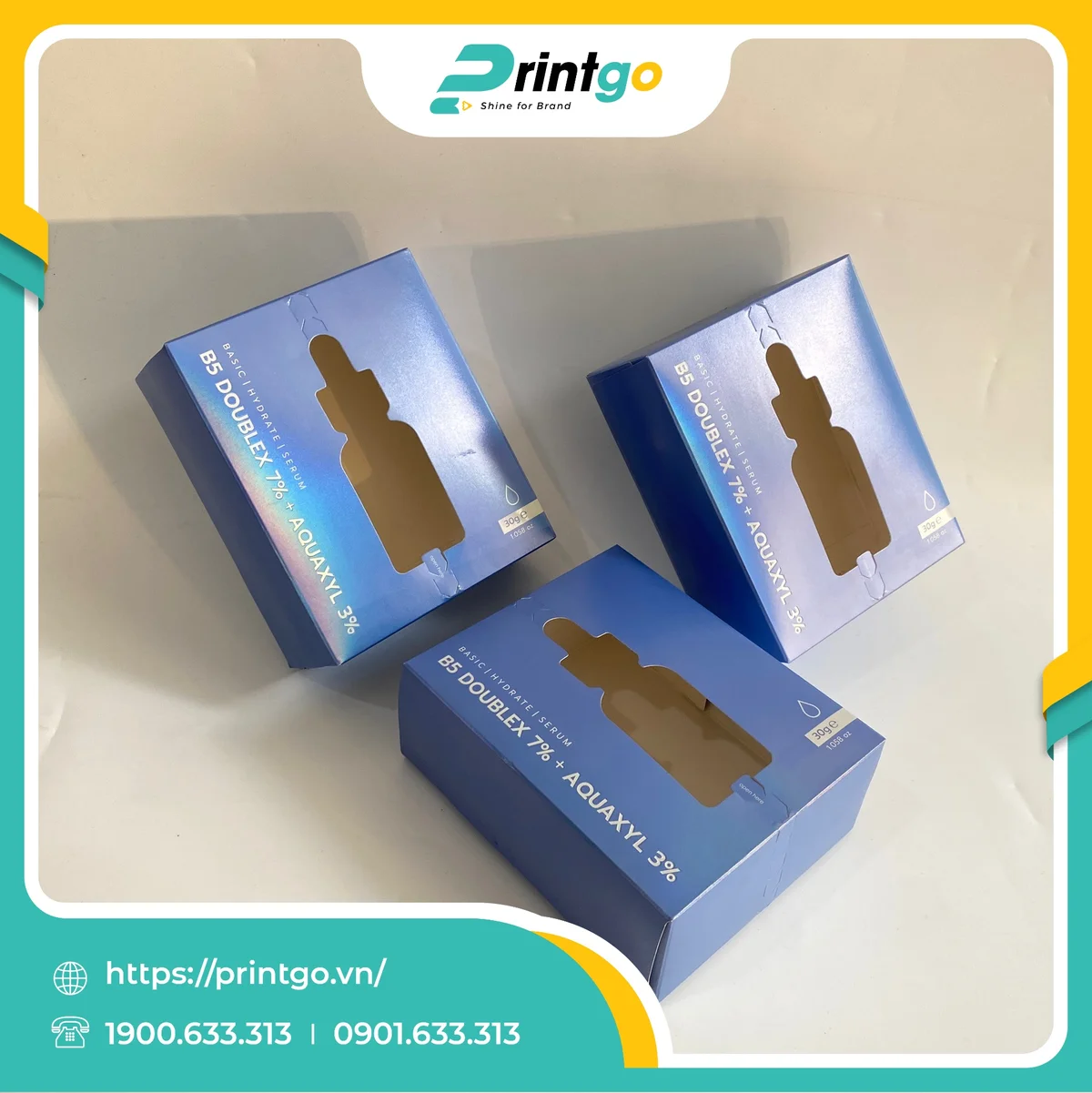 In hộp mềm đựng mỹ phẩm cao cấp