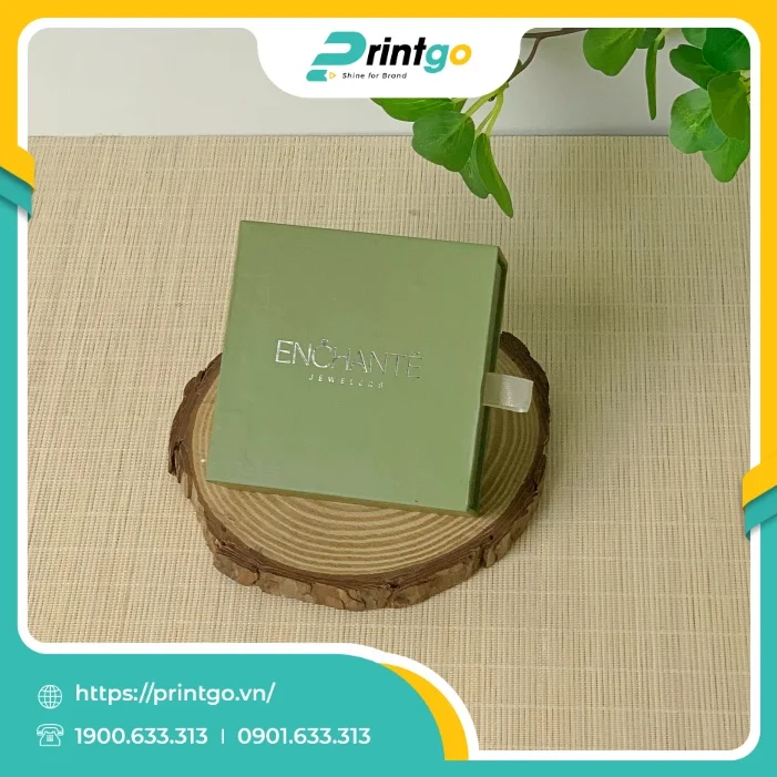 In hộp cứng đựng trang sức bao diêm rút