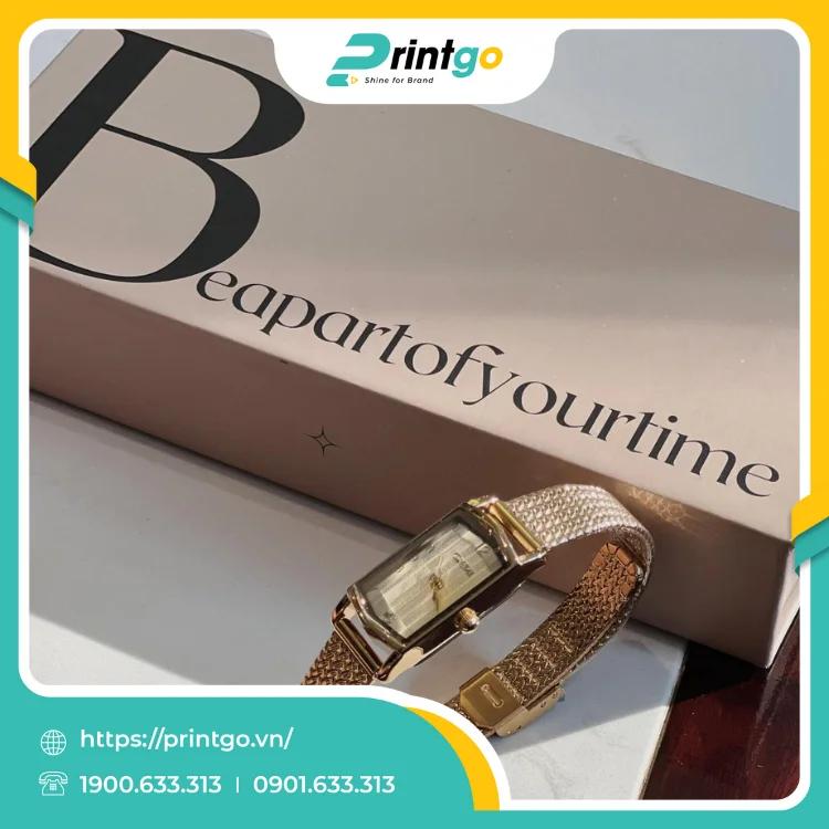In hộp cứng đựng trang sức cao cấp Beapartofyourtime