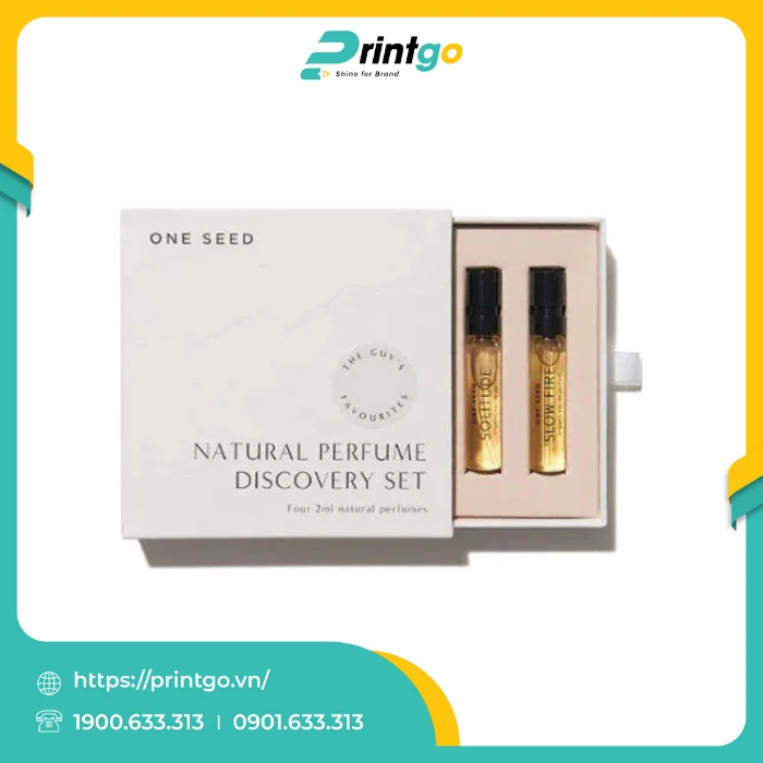 In hộp bao diêm rút 1 đầu đựng nước hoa