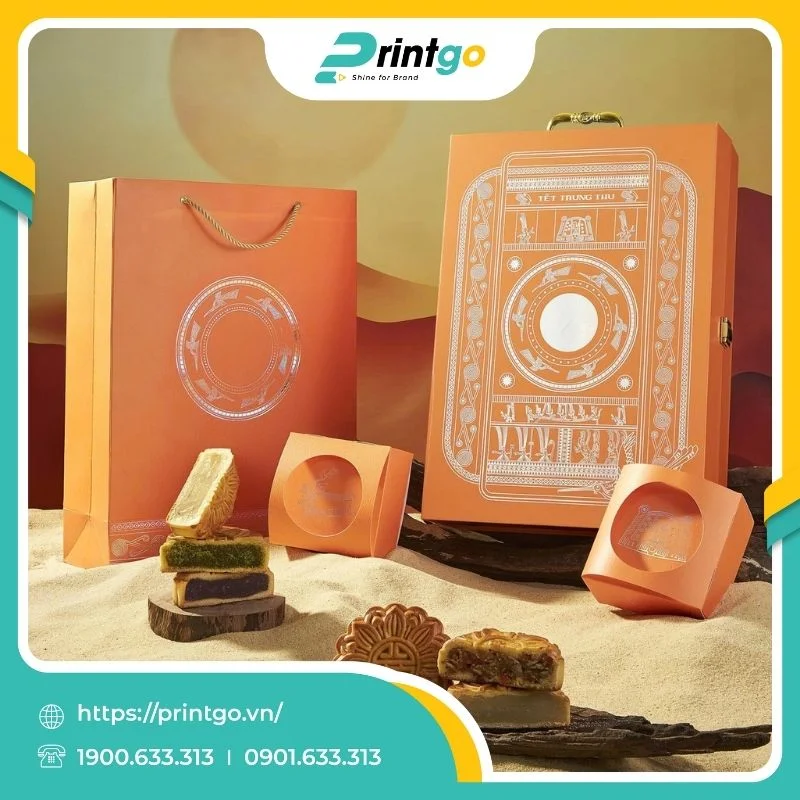 In hộp nắp lật nam châm đựng 6 bánh trung thu Hồn Việt