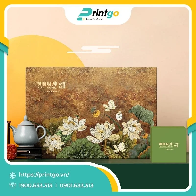 In hộp nắp lật nam châm đựng 6 bánh trung thu