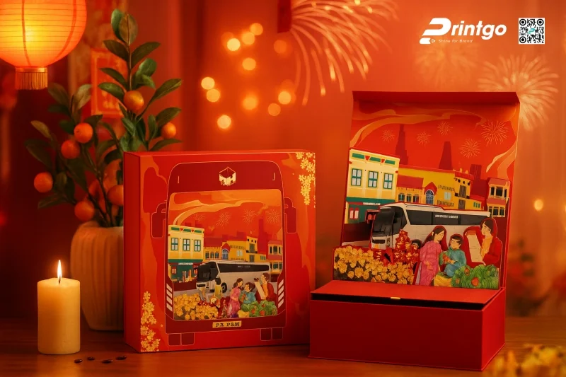 In hộp nắp lật Popup 3D đựng quà tết Mạnh Hà Bus thiết kế truyền thống, giàu giá trị In hộp nắp lật Popup 3D đựng quà tết Mạnh Hà Bus thiết kế truyền thống, giàu giá trị