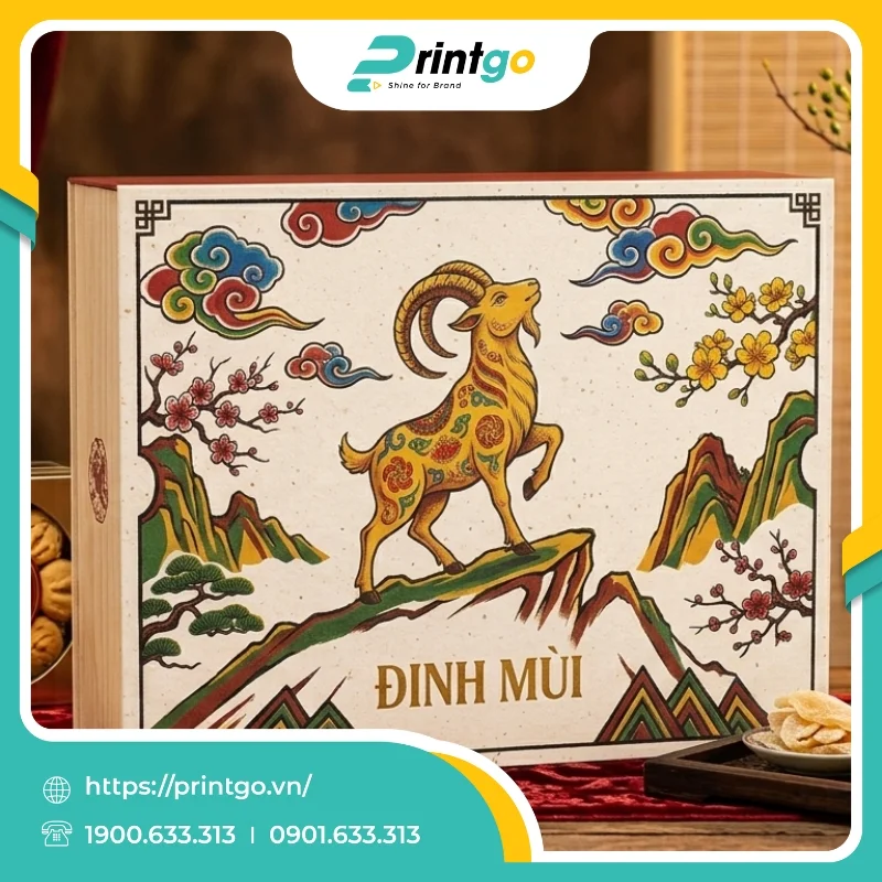 In hộp cứng nam châm cạnh cao cấp Kim Dương Khởi Sắc