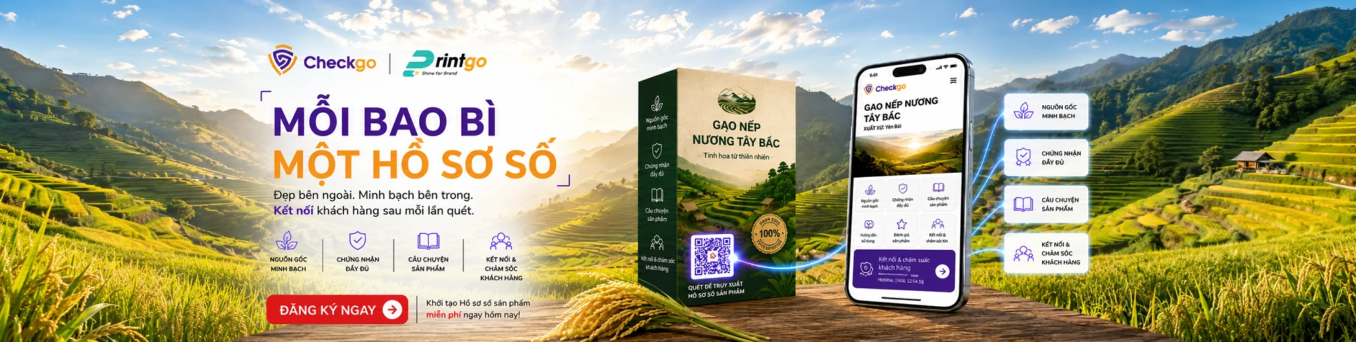 Mỗi bao bì – Một Hồ sơ số: Printgo miễn phí số hóa sản phẩm cho khách hàng in bao bì, tem nhãn