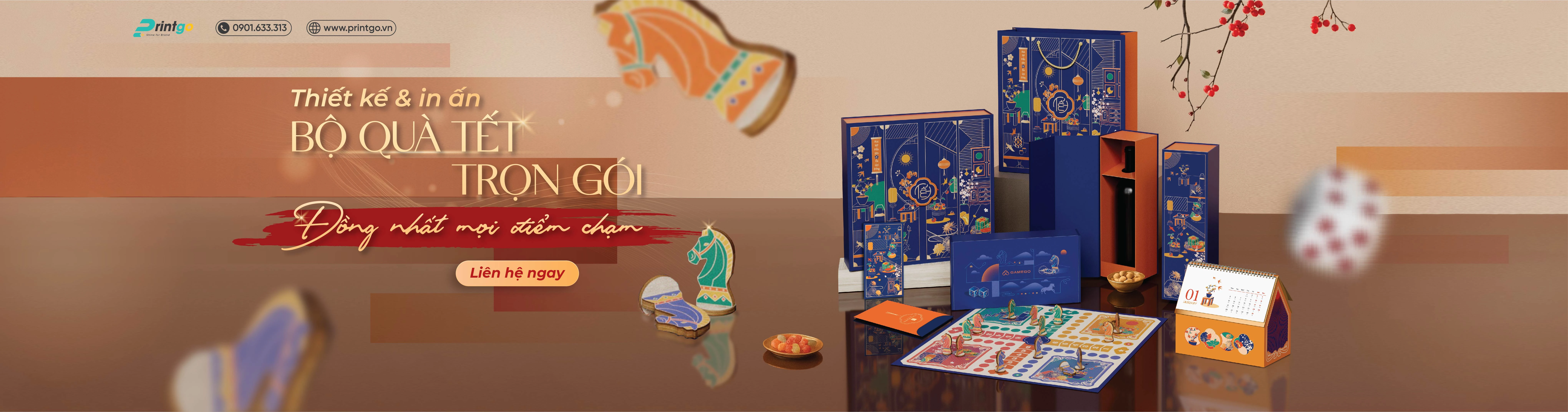 Thiết kế và in ấn bộ quà tết trọn gói