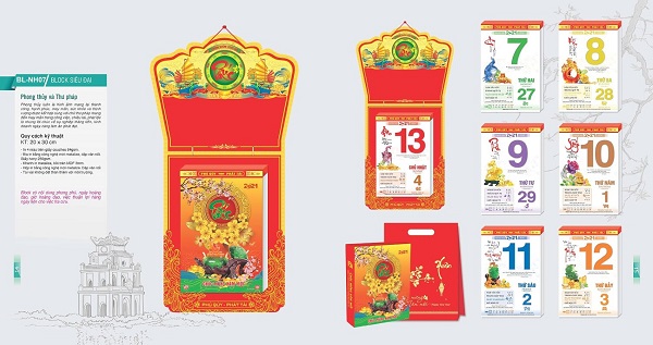 Tổng hợp mẫu lịch bloc 2021 đẹp, sáng tạo và độc đáo nhất