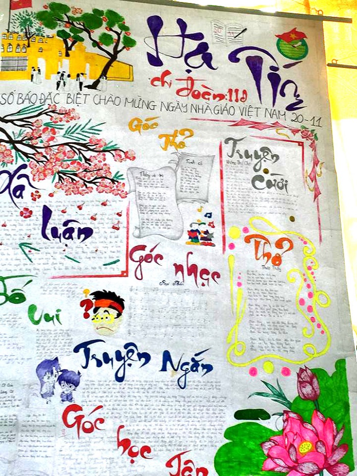 Mẫu báo tường 2011 đẹp và ấn tượng Phòng GDDT Sa Thầy
