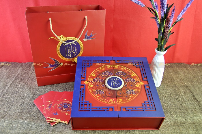 Thiết kế và in ấn hộp đựng quà Tết cho thương hiệu bánh dứa Singapore Vương Giả Thiết kế và in ấn hộp đựng quà Tết cho thương hiệu bánh dứa Singapore Vương Giả