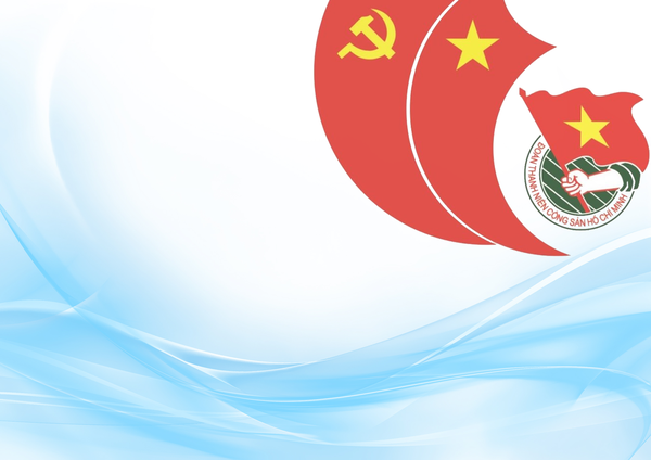 Đoàn Thanh niên Học viện Phụ nữ Việt Nam   CỜ ĐOÀN  Nền đỏ  màu  nền của lá cờ Tồ quốc tượng trưng cho nhiệt huyết cho màu máu