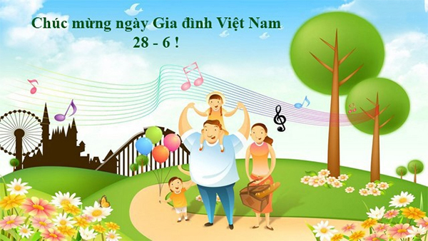 Top 20+ mẫu thiệp chúc mừng ngày Gia đình Việt Nam đẹp