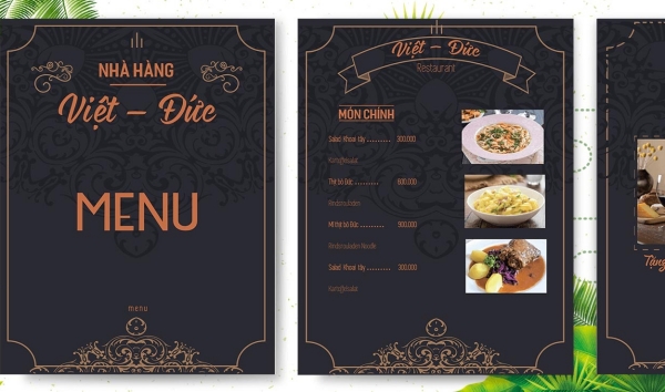 Khám phá hình nền menu thực đơn đẹp mắt và chuyên nghiệp của chúng tôi. Chúng tôi thiết kế hình nền menu thực đơn để tạo ra sự thu hút khách hàng và giúp quán của bạn trở nên quyến rũ hơn bao giờ hết.