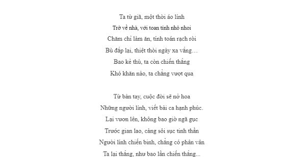 Những bài thơ hay về chú bộ đội