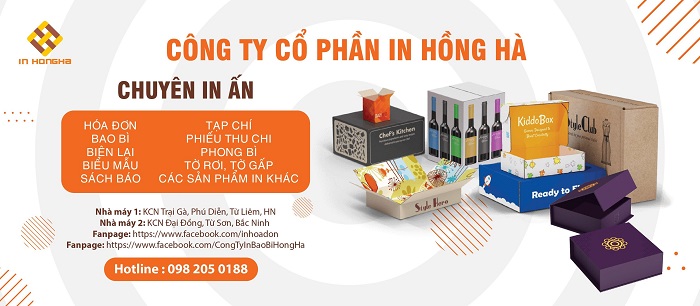 Công ty Cổ phần in Hồng Hà là đơn vị chuyên cung cấp dịch vụ in bao bì giấy