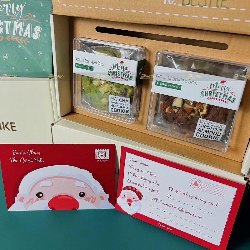 Mùi Cake và Printgo: In hộp đựng bánh cookies trao món quà ấm áp mừng lễ Giáng Sinh 2022