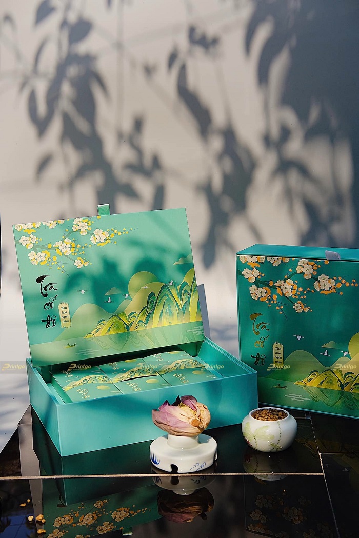 Thiết kế hộp đựng trà của thương hiệu Hali Home