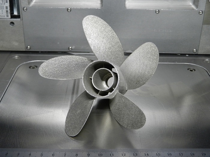 Một cánh quạt phức tạp được tạo bằng công nghệ in 3D