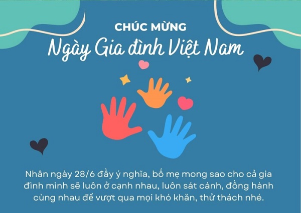 Top 20+ mẫu thiệp chúc mừng ngày Gia đình Việt Nam đẹp