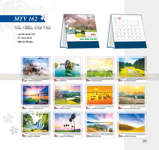 Bộ sưu tập Lịch tết Mỹ Thuật Việt 2025 thiết kế ấn tượng, giá tốt nhất thị trường